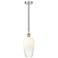Edison Brookhaven Flute 7"W Polished Nickel Cord Pendant w/ Opal Shade