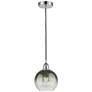 1_Edison Brookhaven Globe 8"W Chrome Cord Mini Pendant w/ Slate Shade