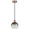 Edison Brookhaven Globe 8"W Copper Cord Mini Pendant w/ Slate Shade