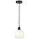 Edison Brookhaven Globe 8"W Oiled Bronze Cord Pendant w/ Opal Shade