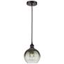 1_Edison Brookhaven Globe 8"W Oiled Bronze Cord Pendant w/ Slate Shade