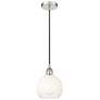 1_Edison Brookhaven Globe 8"W Polished Nickel Cord Pendant w/ Opal Shade