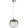 Edison Brookhaven Sphere 11"W Chrome Cord Mini Pendant w/ Slate Shade