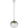Edison Brookhaven Sphere 11"W Chrome Stem Mini Pendant w/ Slate Shade