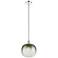 Edison Brookhaven Sphere 11"W Chrome Stem Mini Pendant w/ Slate Shade