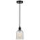 Edison Caledonia 5" Bronze Corded Mini Pendant w/ Mouchette Shade