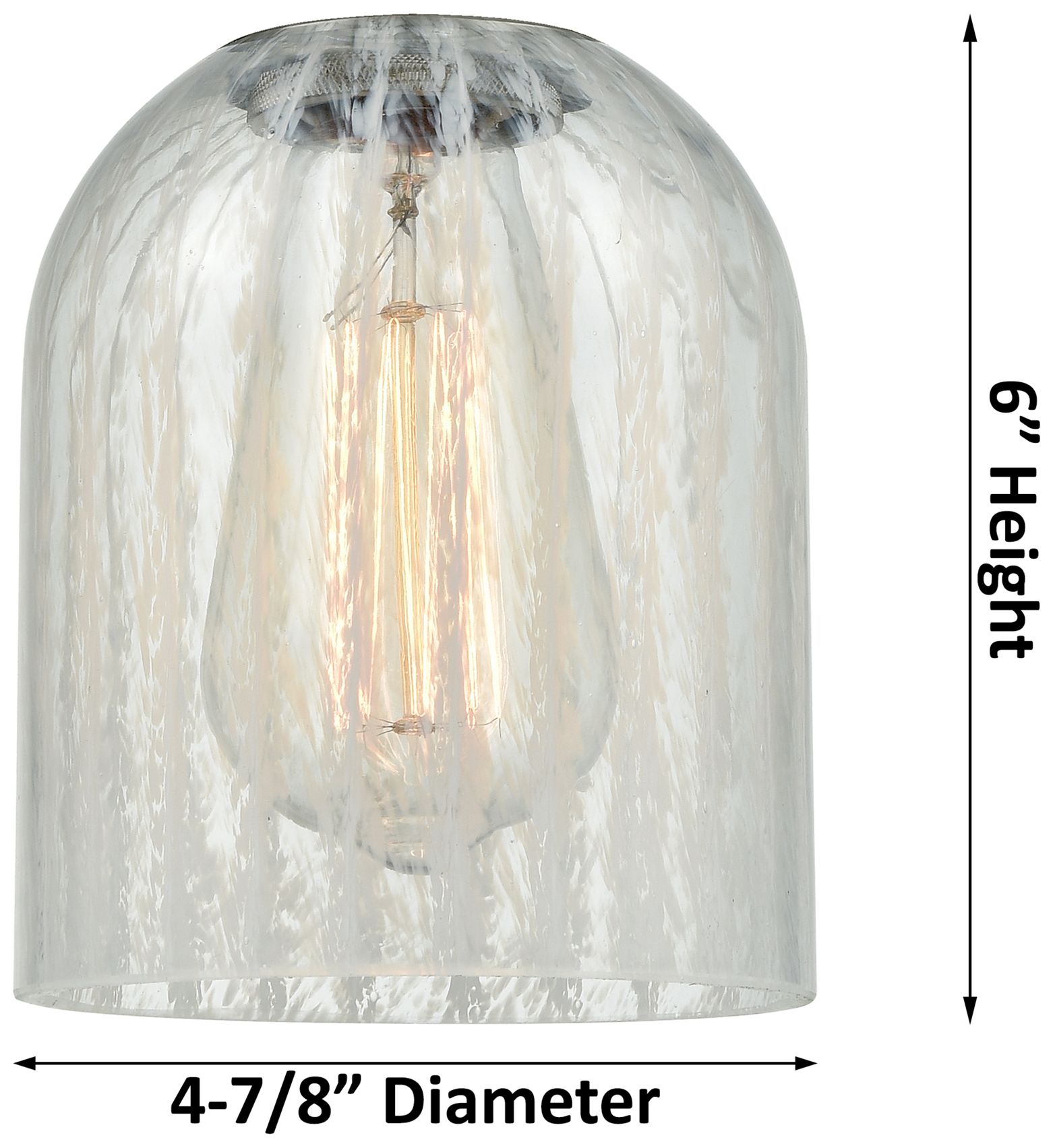 Image 6 Edison Caledonia 5" Brushed Brass Cord Hung Mini Pendant w/ Charcoal S more views