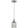 Edison Caledonia 5" Brushed Nickel Corded Mini Pendant w/ Charcoal Sha