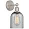 Edison Caledonia 5" Brushed Satin Nickel Sconce w/ Charcoal Shade