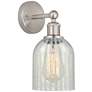 Edison Caledonia 5" Brushed Satin Nickel Sconce w/ Mouchette Shade