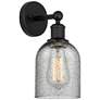 Edison Caledonia 5" Matte Black Sconce w/ Charcoal Shade