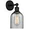 Edison Caledonia 5" Matte Black Sconce w/ Charcoal Shade