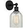 Edison Caledonia 5" Matte Black Sconce w/ Mouchette Shade