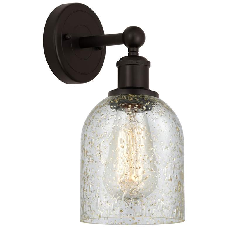 Image 1 Edison Caledonia 5" Oil Rubbed Bronze Sconce w/ Mica Shade
