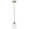 Edison Candor 5"W Brass Stem Mini Pendant w/ Clear Waterglass Shade