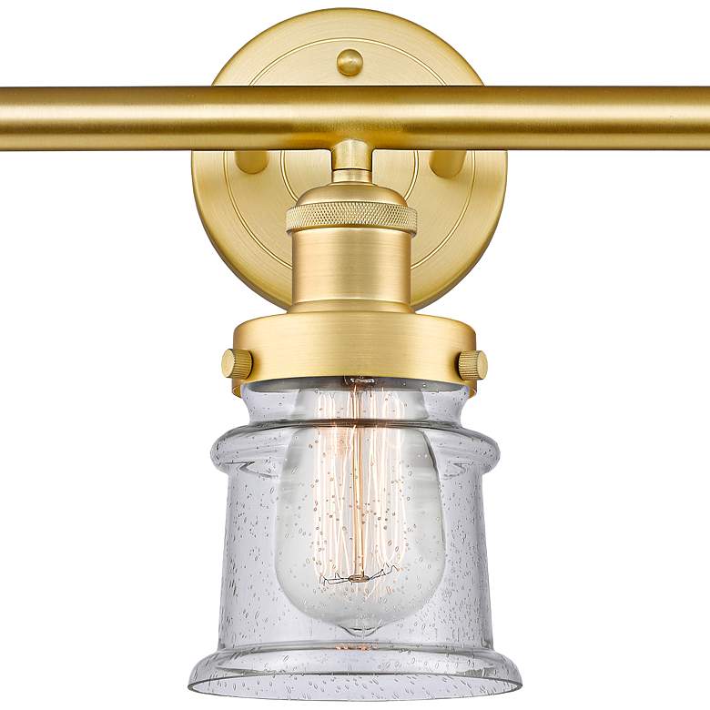 Image 2 Edison Canton 23 1/4" Wide Satin Gold 3-Light Bath Light more views