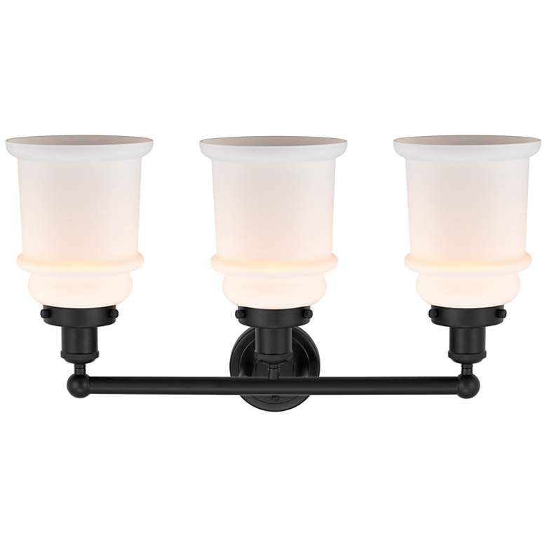 Image 2 Edison Canton 24" Wide Matte Black 3-Light Bath Light more views