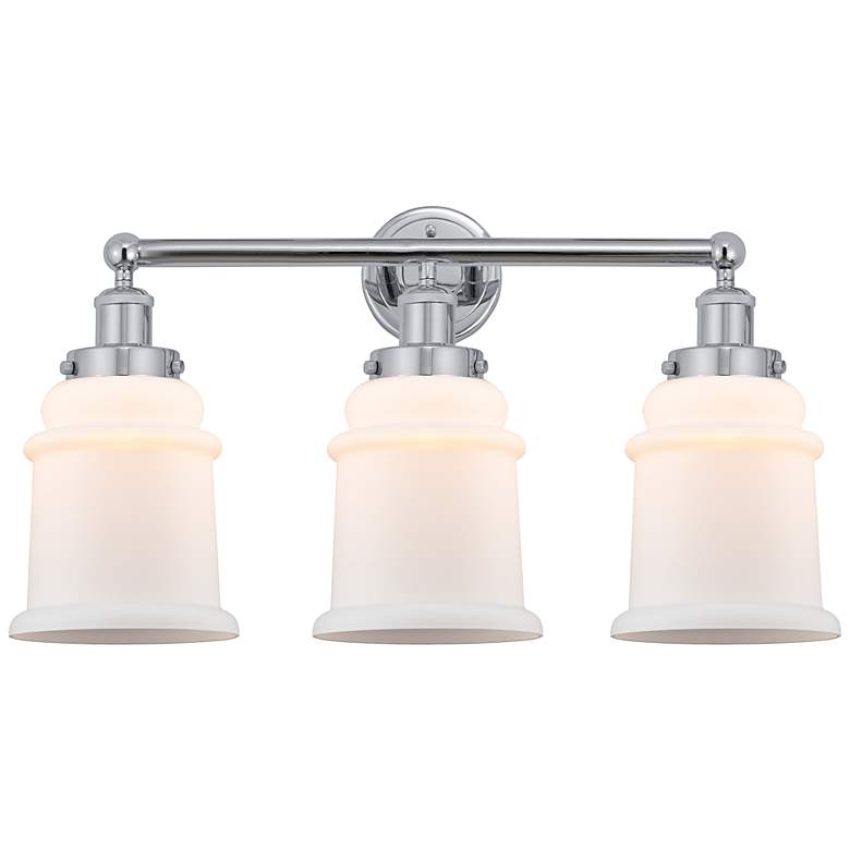 Image 1 Edison Canton 24" Wide Polished Chrome 3-Light Bath Light