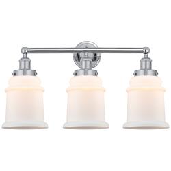 Edison Canton 24" Wide Polished Chrome 3-Light Bath Light