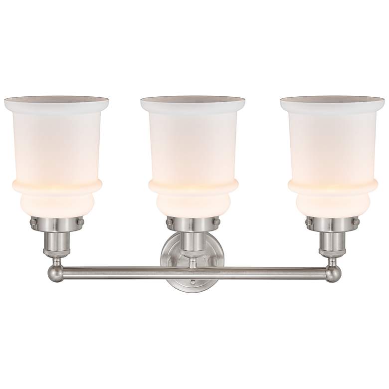 Image 3 Edison Canton 24"W Brushed Satin Nickel 3-Light Bath Light more views