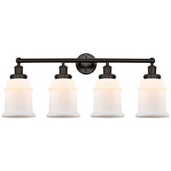 Edison Canton 33" Wide Oil-Rubbed Bronze 4-Light Bath Light