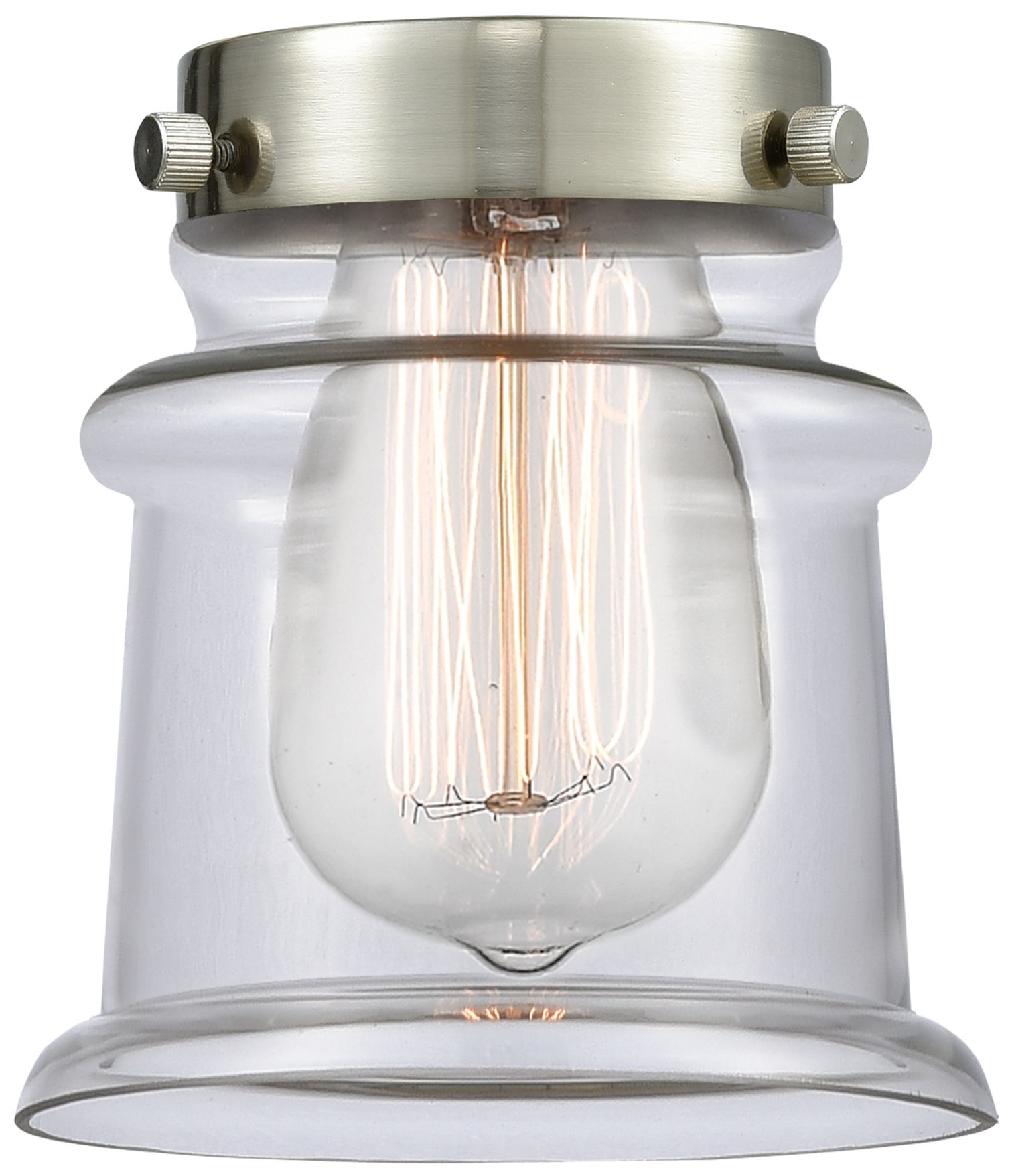 Image 4 Edison Canton 5" Oil Rubbed Bronze Sconce w/ Clear Shade more views