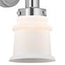 2_Edison Canton 5" Polished Chrome Sconce w/ Matte White Shade more views