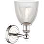 3_Edison Castile 11 1/2" High Polished Nickel Wall Sconce more views