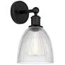 Edison Castile 6" Matte Black Sconce w/ Clear Shade