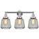 Edison Chatham 25" 3-Light Polished Chrome Bath Light w/ Matte White S