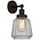 Edison Chatham 7" Oil Rubbed Bronze Sconce w/ Matte White Shade