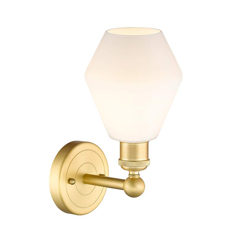 Image 2 Edison Cindyrella 11 3/4" High Satin Gold Wall Sconce more views