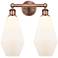 Edison Cindyrella 16 1/4" High Antique Copper 2-Light Sconce