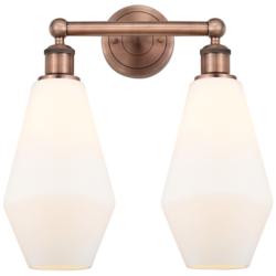 Edison Cindyrella 16 1/4" High Antique Copper 2-Light Sconce