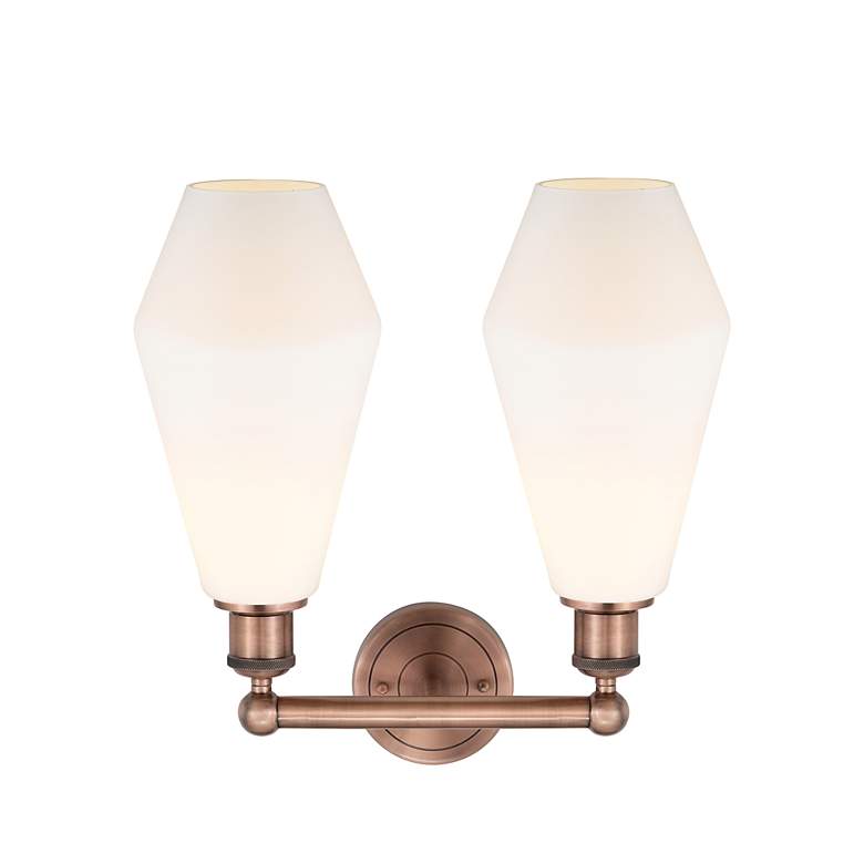 Image 2 Edison Cindyrella 16 1/4" High Antique Copper 2-Light Sconce more views
