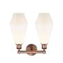 2_Edison Cindyrella 16 1/4" High Antique Copper 2-Light Sconce more views