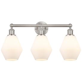 Edison Cindyrella 24" Wide Satin Nickel 3-Light Bath Light Edison Cindyrella 24" Wide Satin Nickel 3-Light Bath Light