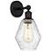 Edison Cindyrella 6" Matte Black Sconce w/ Seedy Shade