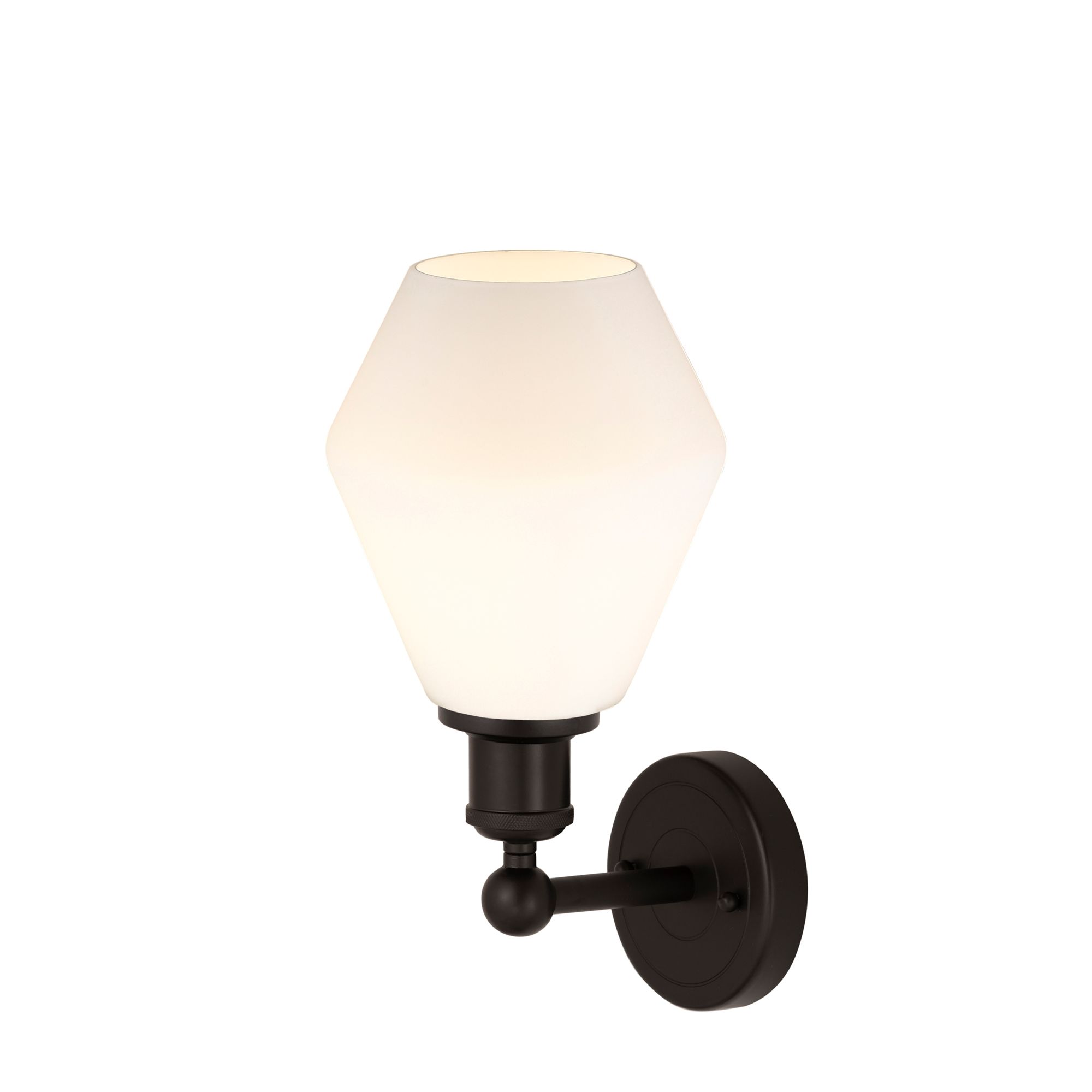 Image 3 Edison Cindyrella 6" Oil Rubbed Bronze Sconce w/ Cased Matte White Sha more views
