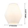 7_Edison Cindyrella 6" Oil Rubbed Bronze Sconce w/ Cased Matte White Sha more views