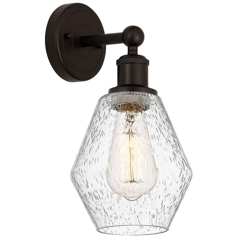 Image 1 Edison Cindyrella 6" Oil Rubbed Bronze Sconce w/ Seedy Shade