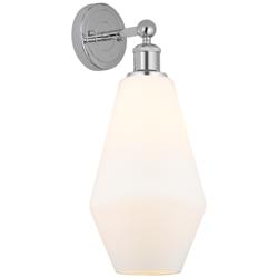 Edison Cindyrella 7" Polished Chrome Sconce w/ Cased Matte White Shade