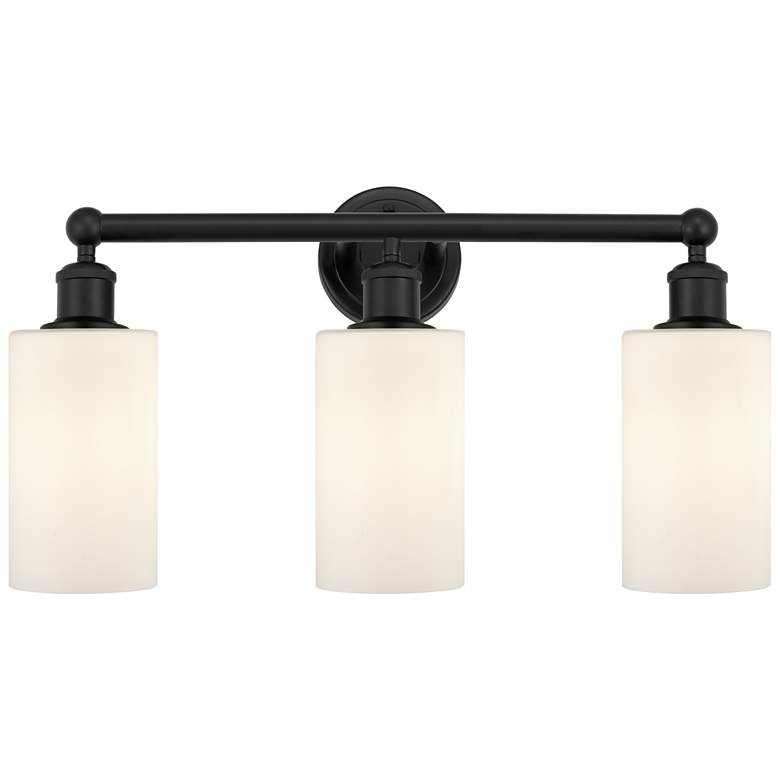 Image 1 Edison Clymer 22" Matte Black 3-Light Bath Light