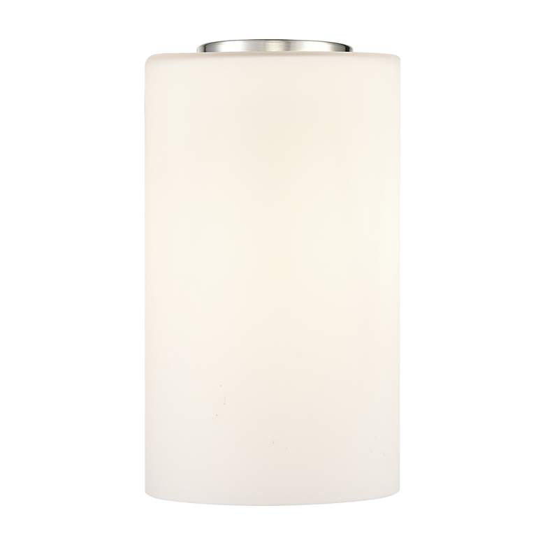 Image 3 Edison Clymer 4" Antique Brass Cord Hung Mini Pendant w/ Matte White S more views