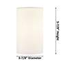 5_Edison Clymer 4" Antique Brass Cord Hung Mini Pendant w/ Matte White S more views