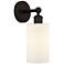 Edison Clymer 4" Oil Rubbed Bronze Sconce w/ Matte White Shade