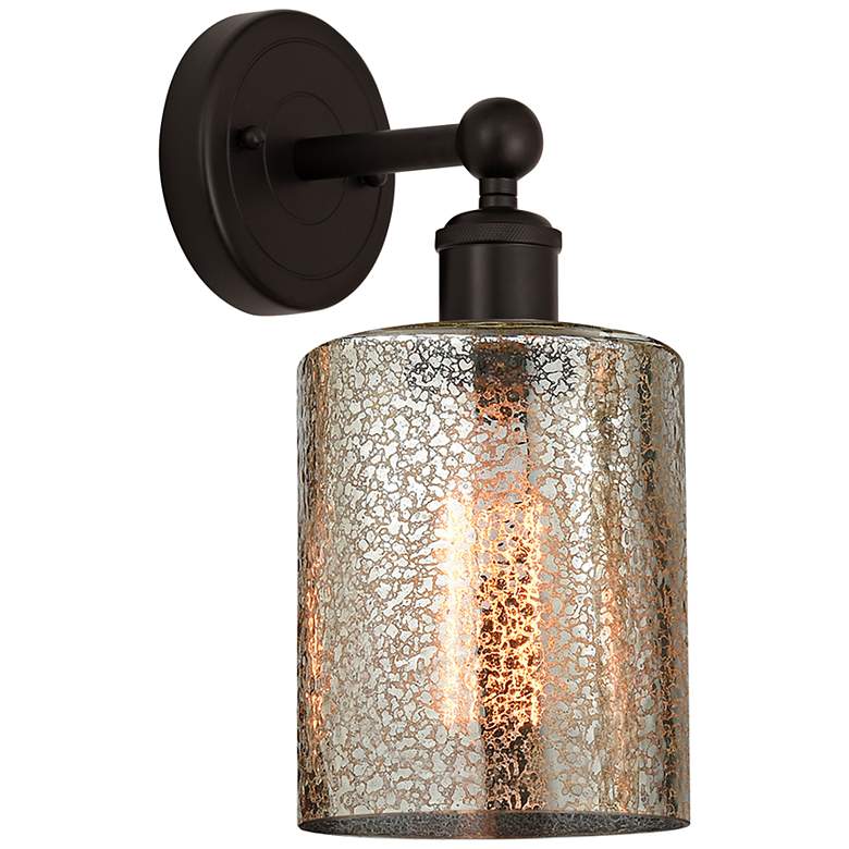 Image 1 Edison Cobbleskill 11 1/2"H Oil-Rubbed Bronze Wall Sconce
