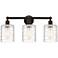 Edison Cobbleskill 23" 3-Light Oil Rubbed Bronze Bath Light w/ Deco Sh