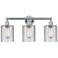 Edison Cobbleskill 23" 3-Light Polished Chrome Bath Light w/ Clear Sha
