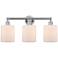 Edison Cobbleskill 23" 3-Light Polished Chrome Bath Light w/ White Sha